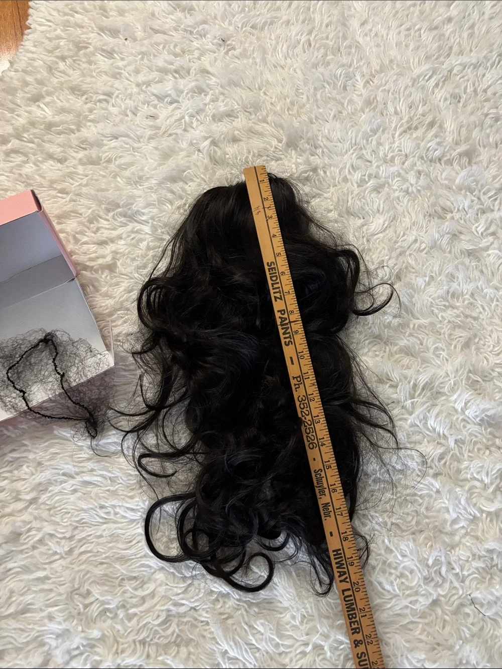 Black/Dark Brown Curly Clip-In Hair Extension/ponytail